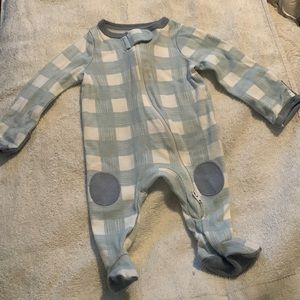 One piece baby zipper outfit